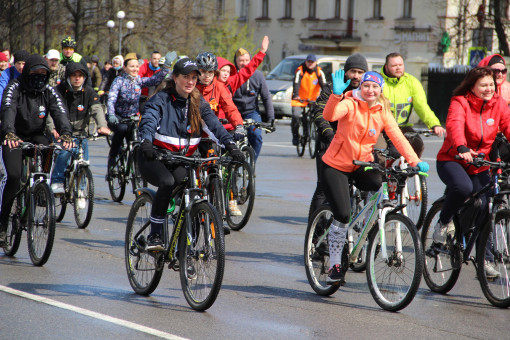 Более 200 участников-велосипедистов приняли участие в спортивном празднике в честь Дня Победы